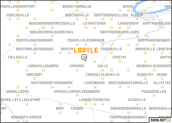 map of La Pyle