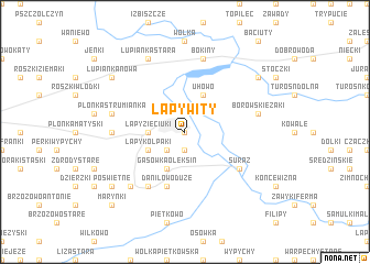 map of Łapy Wity