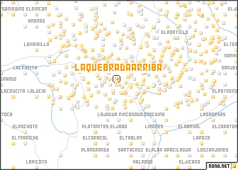 map of La Quebrada Arriba