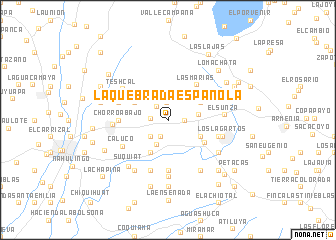 map of La Quebrada Española