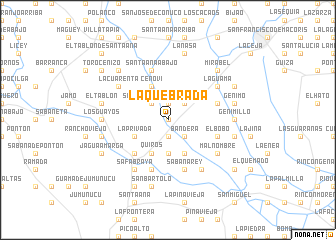 map of La Quebrada