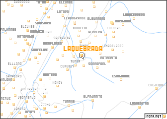 map of La Quebrada