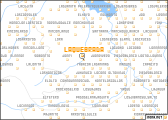 map of La Quebrada