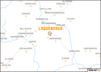 map of La Quebrada