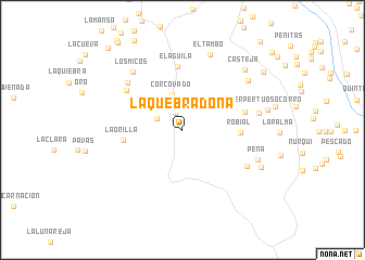 map of La Quebradona