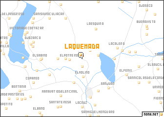 map of La Quemada