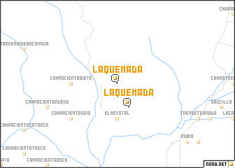 map of La Quemada