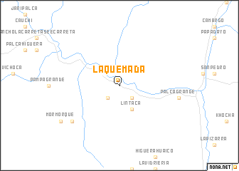 map of La Quemada