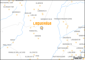 map of La Quemada