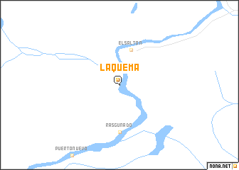 map of La Quema