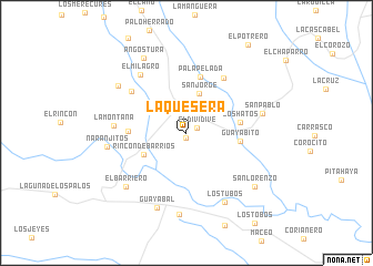 map of La Quesera