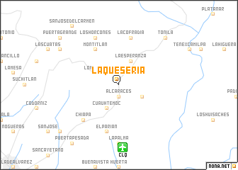 map of La Quesería