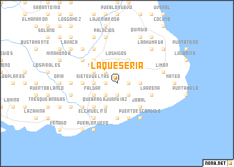 map of La Quesería