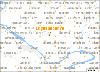 map of La Queue-dʼHaye