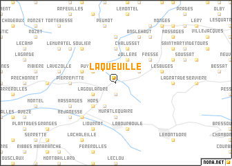 map of Laqueuille