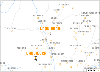 map of La Quiebra
