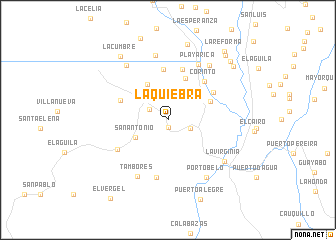 map of La Quiebra