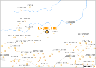 map of La Quietud