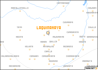 map of Laquiñamaya