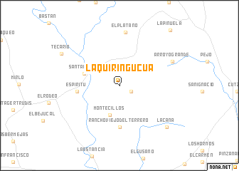 map of La Quiringucua