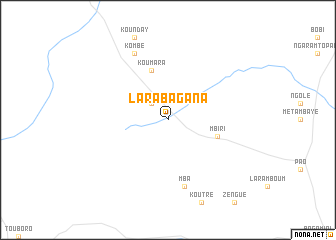 map of Lara Bagana