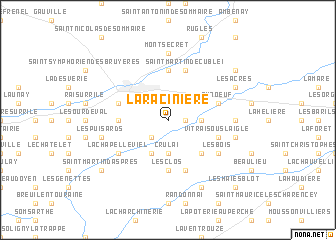 map of La Racinière