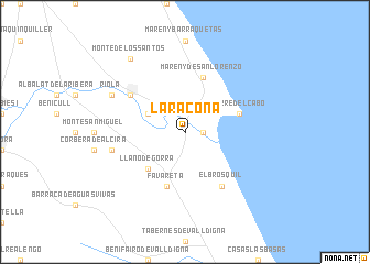 map of La Raconá