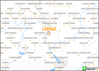 map of La Rage