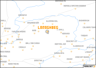 map of Laragh Beg