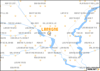 map of Laragne