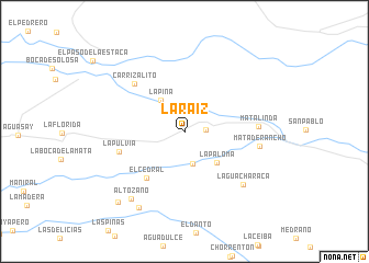 map of La Raiz