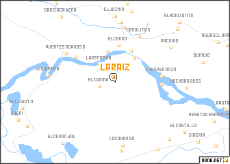 map of La Raíz