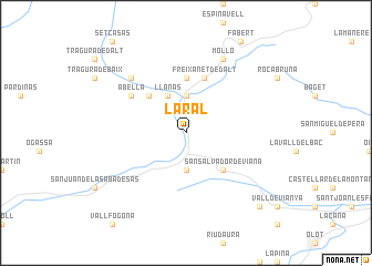 map of La Ral