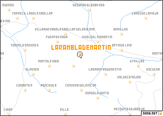 map of La Rambla de Martín