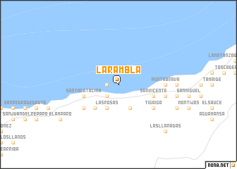 map of La Rambla