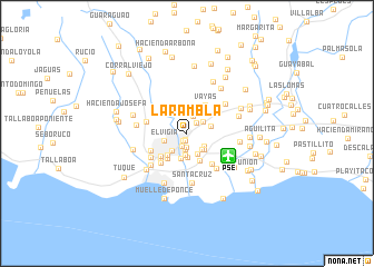 map of La Rambla