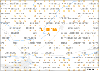 map of La Ramée