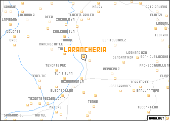 map of La Ranchería