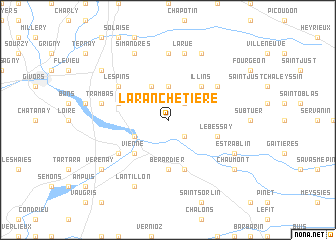 map of La Ranchetière