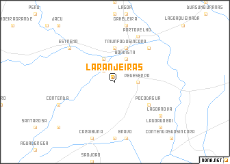 map of Laranjeiras