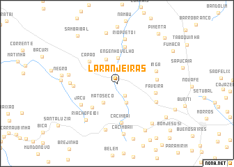 map of Laranjeiras