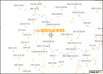 map of Laranjeiras