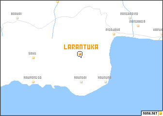 map of Larantuka