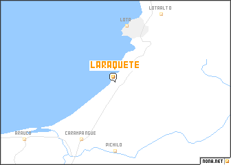 map of Laraquete