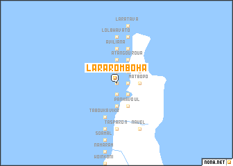 map of Lararomboha