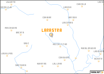 map of La Rastra