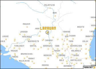 map of Larauan