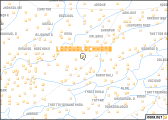 map of Larawāla Chhamb