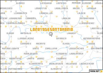 map of La Raya de Santa María