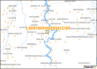 map of La Raya Primera Sección